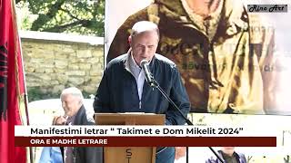 Hysen Ibrahimi Manifestimi Letrar quotTakimet e Dom Mikelit 2024quot [upl. by Eimareg]