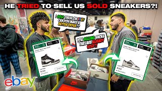 HE WAS SELLING US SOLD SNEAKERS  CASHING OUT AT SNEAKER CONVENTION [upl. by Oballa434]