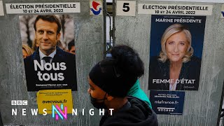 French election Farright Le Pen closes in on Macron  BBC Newsnight [upl. by Neelhtac]