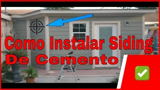 Como Instalar Siding How to Install Hardie Fiber Cement Siding✅ [upl. by Bramwell701]