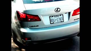 Lexus is250 Invidia midpipe with top speed exhaust [upl. by Alleira]