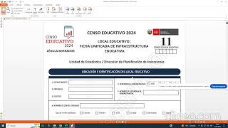 Registro de la Cedula Electronica del Local Educativo 2024 [upl. by Calabresi285]