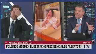 Exclusivo polémico video de Alberto y Tamara Pettinato en el despacho presidencial [upl. by Boland699]