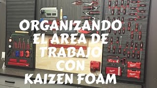 Organizando el taller con Kaizen Foam [upl. by Yecnahc756]