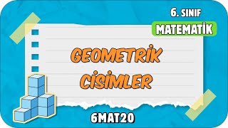 Geometrik Cisimler 📘 tonguçCUP 4Sezon  6MAT20 2024 [upl. by Adlez]