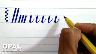 Lesson 1 English Calligraphy with cut marker Tutorial in UrduHindi by Naveed Akhtar Uppal [upl. by Aled]