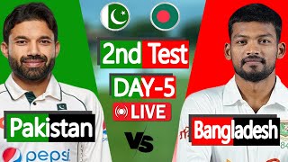 Ban vs Pak live match today  Bangladesh vs Pakistan Live Score  5th Day [upl. by Steve]