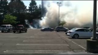 Small brush fire at Colonie Center [upl. by Meriel]