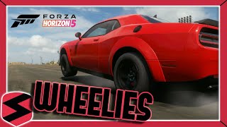 Make Cars do WHEELIES  Forza Horizon 5 [upl. by Harikahs]