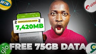 Get FREE 75GB To Your SIM In Nigeria Now Instantly [upl. by Gnut]