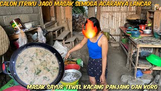 MASAK SAYUR TEWEL KACANG PANJANG DAN KORO❤️ [upl. by Pelson]