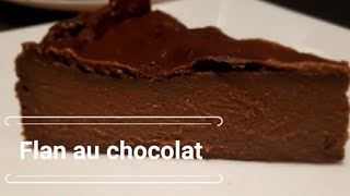 ✅ Flan au chocolat sans pâte [upl. by Nnanerak]