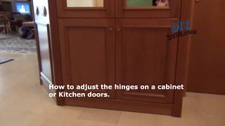 How τo Adjust Cabinet Door Hinges  Hinges adjustment  How to adjust soft close hinges [upl. by Rotsen]