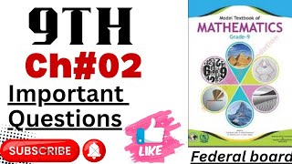 Class 9 Chapter 2 Important Questions  Class 9 Maths Imp Q  Class 9 Imp 2024  Imp Q for papers [upl. by Violet]