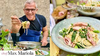 PASTA CON CIME DI RAPA E TOTANI  ricetta facile e veloce di Chef Max Mariola [upl. by Zebe]