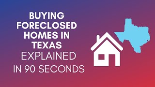 How To Buy Foreclosed Homes In Texas 2024 [upl. by Eylhsa]