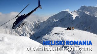 🇷🇴 OLD SCHOOL  HELISKIING IN THE CARPATHIANS 2015 [upl. by Leund874]