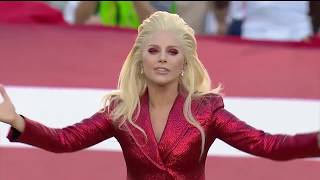 Lady Gaga National Anthem Reversed [upl. by Ymerej679]