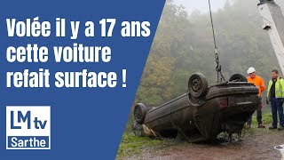 Volée il y a 17 ans une voiture immergée dans la rivière refait surface [upl. by Hplodnar]