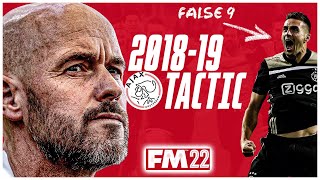 FM22  TEN HAGS AJAX TACTIC  FALSE 9 4231  FOOTBALL MANAGER 2022 [upl. by Robbert868]