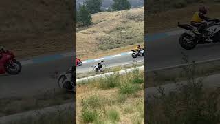 Motorcycle Low Side Crash shorts crash motorcycle e [upl. by Alidia625]