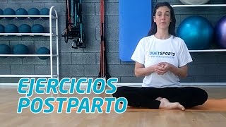 Ejercicios Postparto  Suelo pélvico abdomen y espalda [upl. by Abbotson]