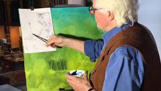 Roger Dean painting session2 for DBA album [upl. by Atsira]