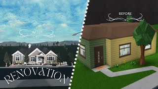 I RENOVATED THE BLOXBURG STARTER HOME [upl. by Goraud]