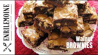 How to Make the Best Walnut Brownies Ever SAVOIR FAIRE by enrilemoine [upl. by Annodam]