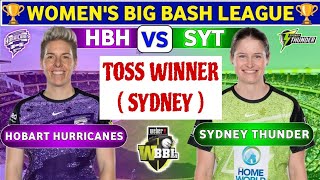 HOBART w vs SYDNEY w Dream11 Team today Prediction HH vs ST toss  match  session prediction [upl. by Dleifyar776]