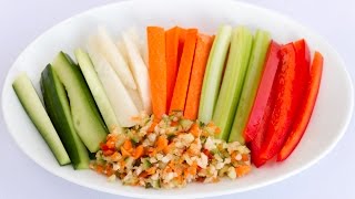 How to Chop Fresh Vegetables Crudités  Ornish Reversal Program [upl. by Mattias]