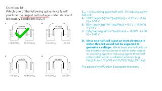 2019 VCE Chemistry Galvanic and fuel cells [upl. by Aleta343]