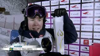 Top night for Walter WALLBERG who gets his 1st WC victory ever  Val St Come  FIS Freestyle Skiing [upl. by Hamilton]