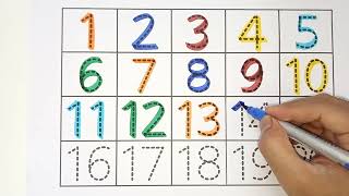 Learning numbers one two three four 123 counting counting numbers for kids1 to 10 1 to 20  294 [upl. by Nathaniel]