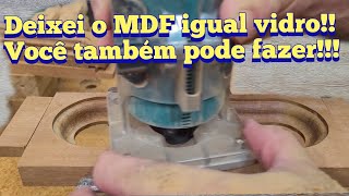 Como fazer efeito de vidro na madeira e MDF é muito fácil [upl. by Atimed129]