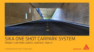 Sika one shot parkdeck system application in a carpark in Zurich Switzerland [upl. by Wagstaff]