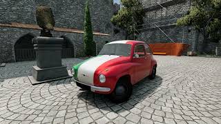 BeamNGdrive Freeroam Italy  1957 Autobello Piccolina 110 Tricolore [upl. by Nilre384]