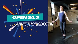 Annie takes on Open workout 242 [upl. by Keare]