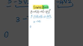 Simplify the expression surdsindicesmathsgcseeasy [upl. by Yenttirb]