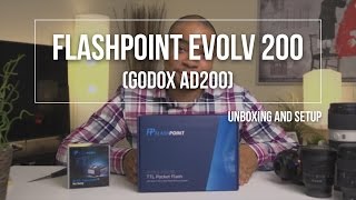 Flashpoint eVOLV 200  Godox AD200 Unboxing [upl. by Jac]