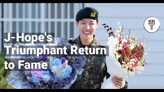 JHope Makes First Public Appearance PostMilitary Service [upl. by Valentine360]