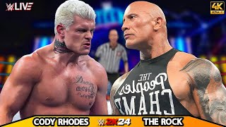 Cody Rhodes vs The Rock  No Holds Barred Match  KING OF THE RING 2024  WWE Dec 192024 [upl. by Pittman350]