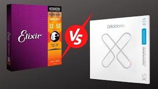 D’Addario XS VS Elixir Nanoweb [upl. by Ramsey]