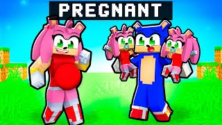 Amy is PREGNANT with TWINS In Minecraft [upl. by Ahsema]