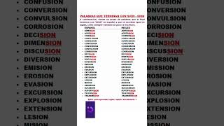 VOCABULARIO SION EN INGLES [upl. by Shelli]