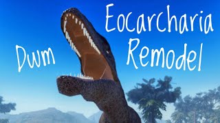 Eocarcharia Remodel in Dinosaur world Mobile Dinosaur world Mobile [upl. by Haon]