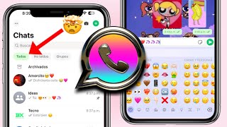 🎀Nuevo WhatsApp estilo iPhone Actulizado Última Versión Junio 2024 sin errores y con nuevos emojis🩷 [upl. by Howlond]