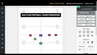 FirstDown PlayBook 6v6 Flag Football Twins Formation Explained [upl. by Essex]