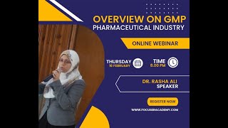 Overview on GMP Basics for Pharmaceutical Industry [upl. by Bartholomeo]