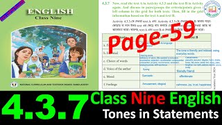 Class Nine English 437 page 59 2024  English class 9 chapter 437 page 59 solution [upl. by Ahsaet]